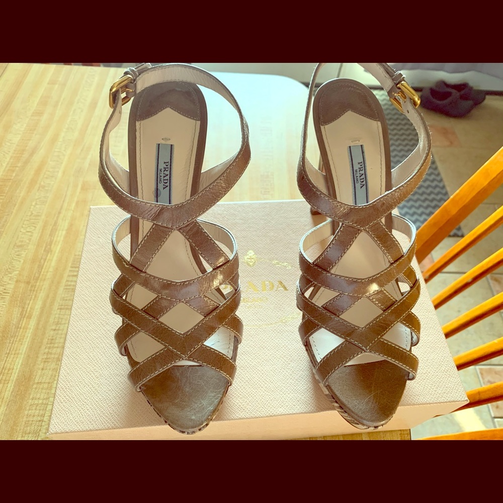 Prada strappy heels